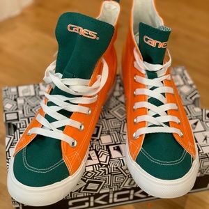 High-Top Miami Hurricane Sneakers